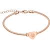 AIWENXI Braccialetto a forma di cuore per cenere, gioiello commemorativo con cane, in acciaio inox, per la perdita di cane/gatto