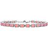Bling Jewelry Bracciale Da Tennis Tradizionale Con Pietre Preziose Di Granato Zaffiro Ametista E Opale Per Donne Placcato In Oro 14 Carati Su Argento Sterling .925 Lunghezza Di 7-7.5 Pollici