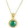 AqBeadsUk Collana Birthstone Pietra semipreziosa Collana Pendente in vera pietra preziosa- Argento sterling 925 con vermeil in oro 18k- 16 -18 Collana regolabile Gioielli per donna