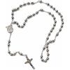MAJALE Rosario Cattolico Oro o Argento - Rosario Acciaio inossidabile - Collana di preghiera - Collana Medaglia Vergine Miracolosa Classic - Simbolo protezione - Gioielli religiosi