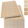 Fiqops Pannelli acustici in legno, 120 x 60 cm, set da 8 pezzi, rovere