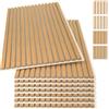 Fiqops Pannelli acustici in legno, 120 x 60 cm, set da 8 pezzi, rovere