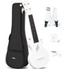 Enya Nova U 21 - Ukulele da Viaggio in Fibra di Carbonio (Soprano), bianco | Set Starter Completo con Custodia Semirigida, Tracolla, Capotasto e Corde - Ideale per Principianti Adulti
