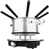 Cecotec Fonduta Elettrica per 8 Persone Fun Gourmetfondue Advance. 1500W, Capacità 1,7L, Formaggio, Cioccolato e Olio, Design in Acciaio Inox, Potenza Regolabile, Componenti Lavabili in Lavastoviglie