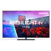 Philips Smart TV 48 Pollici 4K Ultra HD Display OLED Sistema Google TV Ambilight TV Classe G colore Grigio - 48OLED811/12
