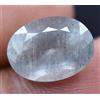 Gemsmyriad Non Trattato Naturale Blu Muschio Acquamarina 3.45 KT Certificato Interno Nero
