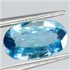 Egemdiamond Zircone Blu Mare Naturale Ovalizzato Riscaldato 2.78ct 10.5x6mm Fuoco Completo