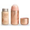 Fler Deodorante Roll-on ricaricabile, Case in Alluminio, Deo senza Alluminio e Alcool, con Acido Ialuronico, Aloe Vera e Burro di Karitè, 48 ore (Starter Set Blush - Case & 1 Vanilla Bloom Refill)