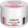 Andreia Gel per unghie bifasico 2 in 1 professionale per unghie con LED e UV, alta viscosità per unghie dure e forti, gel ricostruzione per unghie, rosa glitterato, 22 g