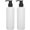 gernie Bottiglia di pompa, 2pcs 250ml bottiglie con pompa Dispenser, portatile vuota Shampoo bottiglie riutilizzabili contenitori ricaricabili per olio per massaggi, sapone liquido