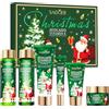Ourdort Skincare Set regalo per donne, 6 pezzi Avocado Skin Care Natale con detergente toner, crema per gli occhi, maschera per la cura della pelle, regalo di Natale