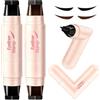 STNFAREBI Eyeliner Stamp Doppia Punta Set 2 Pezzi Nero e Marrone, Matita Eyeliner Rotante, Waterproof a Lunga Tenuta, Asciugatura Rapida, Anti-Sbavature, Facile per Principianti, Creare rapidamente la codina