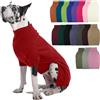 IECOii Maglione natalizio per cani di taglia extra large, taglia 5XL, per cani e cuccioli di taglia extra large, facile da mettere e togliere, maglione a collo alto in maglia per dobermann pastore tedesco