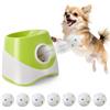 Nastopee Lancia Palline Per Cani Automatico,Con 6 Palline Da Tennis, 3 Livelli Di Distanza, Ricaricabile,Lancia Palline Per Interni Ed Esterni