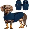 PUZAUKAL Maglione Cane Pile, Morbido Cappottino Cane Taglia Piccola Media | Caldo Maglioncino Per Cani E Gatti, Cappotto Pile Cani Taglia Grande, Gilet Bassotto Chihuahua Barboncino, navyS