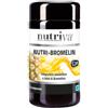 Giuriati group srl Nutriva Nutri-Bromelin con bromelina per eliminare i liquidi in eccesso 30CPR