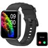 RUIMEN Smartwatch Uomo Donna Orologio Smart Watch Chiamate Contapassi NERO