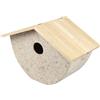 Windhager Casetta per nidificazione, Recovery ÖKO, aiuto per la nidificazione di cavoli, passerella e lutto, casetta per uccelli, casetta per uccelli, incubatrice, 16 x 25 x 19,5 cm