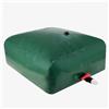 WERKA Pro - Serbatoio morbido 5000 litri in PVC, 0,7 mm, resistente alle intemperie, con valvola 1/4 giro 1,5 pollici e ingresso acqua da 1 pollice - colore verde 2,5 x 2 x 1 m