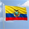 AL PRODUCTION Bandiera Ecuador 200x300 cm in Poliestere Nautico Ignifugo 115 g/mq per Uso Interno ed Esterno con Finiture Professionali, Doppie Cuciture, Corda e Guaina