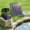 Biling - Aeratore solare per laghetto con pompa di ossigeno, batteria inclusa, tubo da 3m, IPX5, silenziosa, pompa ad aria solare per giardino, pozzo di acque piovane, idroponica, acquario, laghetto