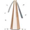 UQTUKO scaccia Mosche da Tavolo, Portatile Repellente per Mosche Repellente Mosche da Tavolo con Interruttore Anti Mosche da Esterno Fan Pieghevole e Sospendibile per Outdoor Indoor, Oro