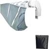 VADO VLTRA Copertura larga della tenda del poliestere 0.3m per il balcone facile da | Copertura per tenda da sole con custodia nera, anti polvere invernale, copertura dell'acqua per tenda a rullo