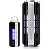 Stylies Auriga Lampada Antizanzare Elettrica con Elettroshock e Aspirazione | 8 W con sensore di luce automatico, per interni fino a 60 m²; da appoggio, parete o sospesa, con vaschetta removibile.