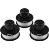 Daaxing 3/6/9 testine per decespugliatore Black & Decker A6226 bobina di alimentazione a urto GL250 GL310 GL360, bobina di ricambio per trimmer e linea (3 pezzi)