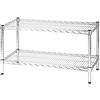 Archimede Sistema Componibile, Scaffale Due Ripiani, Grigio (Cromato), 91 x 46 x 50 cm