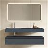 doporro Set Mobile Bagno Sospeso 150 cm con Lavabo Integrato e Specchio LED | Antracite, Specchio 140x70 cm, UP F029 Colossum12-1500L-matt Nova-02