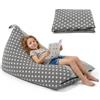 Yunlaishaocer Fodera per pouf per bambini e adulti (senza imbottitura), motivo: stelle, 127 x 72 cm