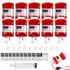 JIEBAO 10 Pezzi Halloween Sacchetti di Sangue per Bevande 350 Ml Sacca per Sacche di Sangue con Clip Siringa Adesivi Sacchetti per Bevande di Halloween Sacchetto di Sangue per Halloween Decorazione