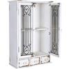 Unbekannt Wandschrank Vitrine Hängevitrine Shabby Chic Hängeschrank Wandvitrine mxa076 Palazzo Exclusiv