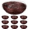 DOITOOL 10 Pezzi Kit di Decorazione a Forma di Uccellino per Pasqua; Nido Artificiale, Nido di Nido, Decorazione per la Festa di Pasqua per Artigianato