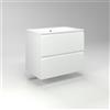 Diventa Modello Diva Star, Mobile Bagno sospeso 70cm con 2 cassetti spaziosi, lavabo dal design moderno, colore bianco