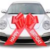 vvhippo Fiocco Gigante, Grande Fiocco Rosso per Auto, Fiocco per Auto Grande Rosso (Rouge (Anniversaire))