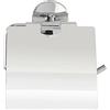 WENKO Portarotolo Cuba con coperchio , Pressogetto di zinco, 13.5 x 13.5 x 4 cm, Cromo