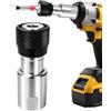 Generico Drill Bit Adapters - Quick Release Hexagonal Steel Converter | Drill Bit Adapters - Quick-release Mechanism Allows Fast Bit Changes, Maximizing Efficiency For DIY Projects, Home Repairs, A