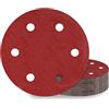 KONGMING 25 Pezzi Dischi Abrasivi 225 mm Grana 120 6 Fori Carta Vetrata per levigatrice per muro