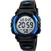 SKMEI Orologio digitale per bambini, impermeabile, sportivo, con luce LED a 7 colori, sveglia, cronometro, orologio da polso per ragazze e bambini