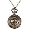 Hemobllo Orologio da Tasca Retrò 3D Farfalle Modello Fob Orologio Collana Catena Chef Appeso Pendente per Regalo di Capodanno