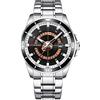 CURREN Sport Uomini Guarda Top Brand di Lusso Militare di Modo di Affari Casual Maschio Orologio In Acciaio Inox Quarzo Uomo Orologio Da Polso 8, Argento nero, 8359