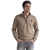 Street One Men Felpa Basic da Uomo 3018105 con Colletto a Troyer, Beige Antico, XL