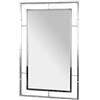 HAKU Specchio cromo, Metallo, specchio - Dim. L 50 cm x A 80 cm x P 3 cm, Stile Moderno