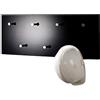 HAKU Appendiabiti da Parete Cromo, Nero, MDF, Metallo - Dim. L 80 cm x A 30 cm x P 6 cm, Stile Moderno