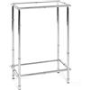 HAKU Consolle cromo, Metallo, vetro di sicurezza - Dim. L 50 cm x A 75 cm x P 25 cm, Stile Moderno