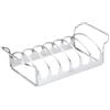RÖSLE Piccola Griglia per Arrosti e Costine, Accessorio per la Preparazione di Costine e Arrosti Sul Barbecue a Gas e a Carbone, Acciaio Inox 18/10, Compatibile con Forno e Lavastoviglie
