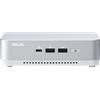ASUS NUC 14 Pro+ RNUC14RVSU900000I - Barebone - Mini PC - 1 x Core Ultra 9 185H / 2,3GHz - RAM 0GB - Intel Arc Graphics - Wi-Fi 6E, Bluetooth 5.3, 2.5GbE, 1GbE - WLAN: 802.11a/b/g/n/ac/ax (Wi-Fi 6E), Bluetooth 5.3 - Argento (90AR0051-M000E0)
