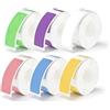 ZMZaoan 160 Nastro Etichette Termiche Impermeabili 12 x 40 mm - Compatibili con Stampanti P11/P12/P15 D30/D35/Q30 HP3/HP4 - Nastro Etichette Colorate di Alta Qualità, Ideale per Casa e Ufficio